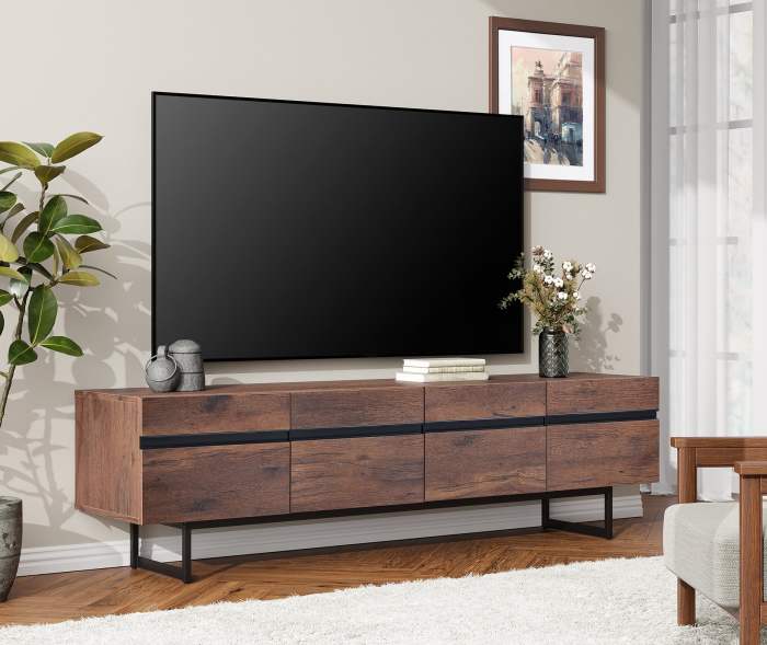 8 Best Media Consoles for a Sleek and Organized Living Room | BlvdHome Adjustable media console furniture for stylish home decor