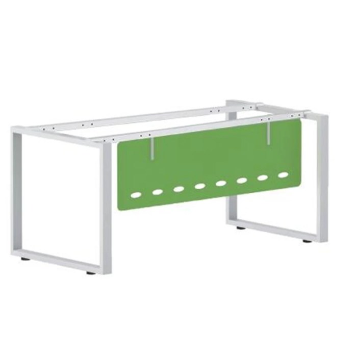 Stackable office console furniture with metal accents